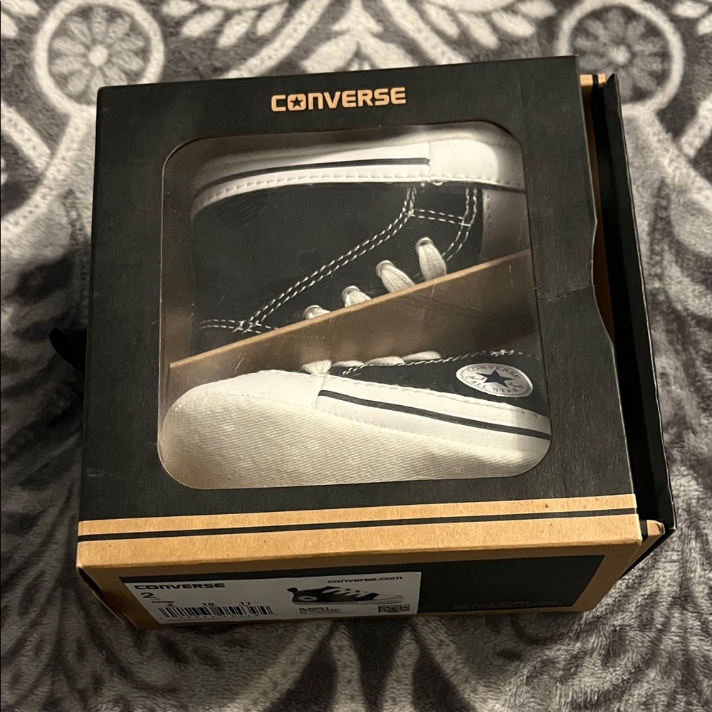 Converse Kids Black and White High-Top Sneakers